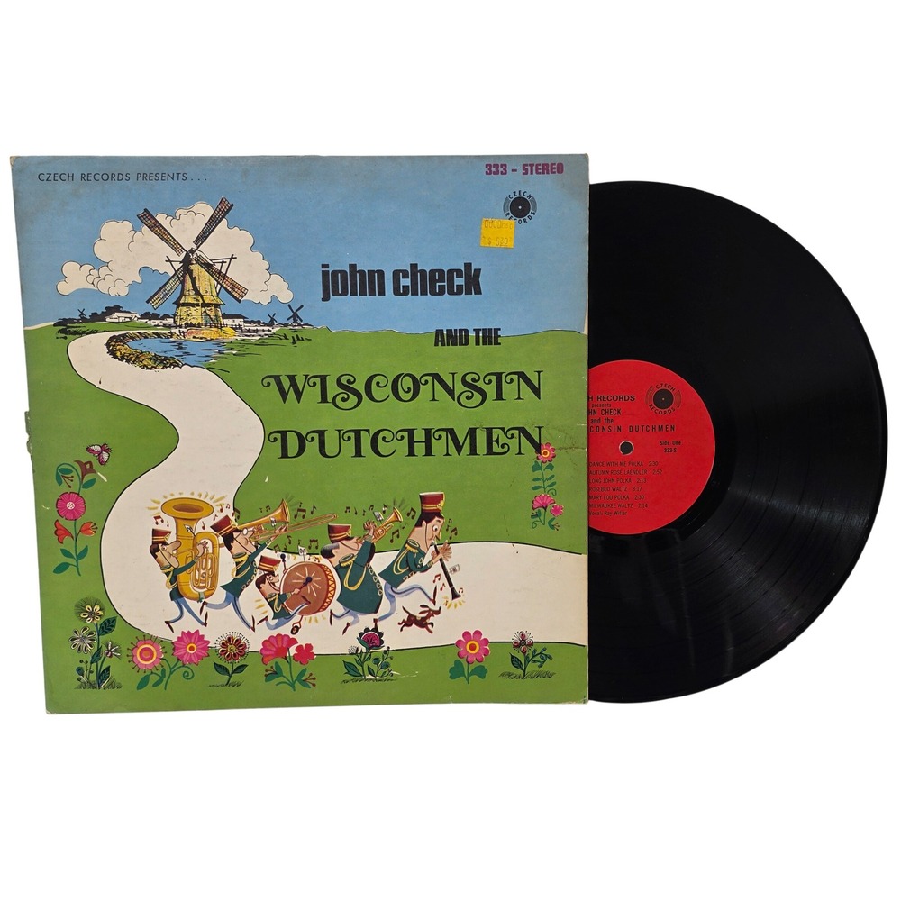 John Check and the Wisconsin Dutchmen Polka Waltz Vinyl LP Czech Records 333 *
